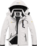 Men'S Waterproof Ski Jacket Winter Snow Coat with Detachable Hood